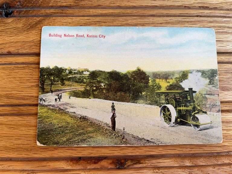 Kelly Springfiled Steam Roller Postcard image