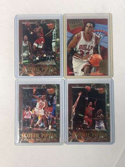 (4) Scottie Pippen NBA INSERT Cards image