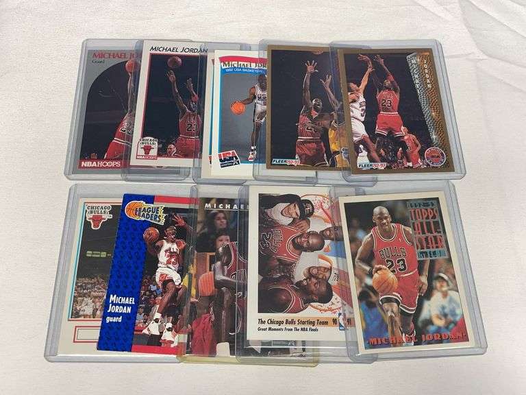 (10) Michael Jordan Basketball Cards image