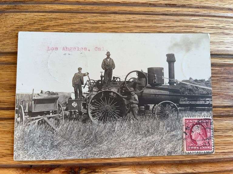 Steam Engine Photo Postcard image