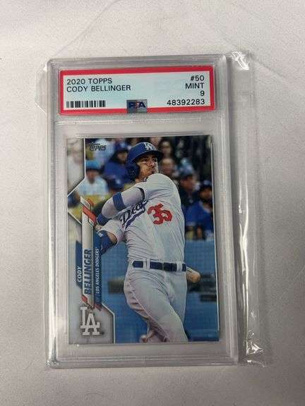 2020 Topps #50 Cody Bellinger Graded PSA 9 image