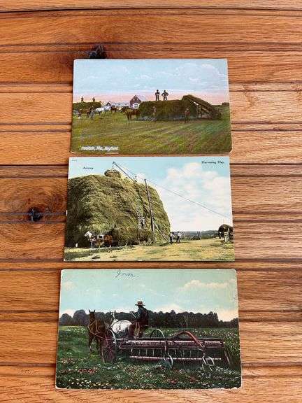 (3) Haying Postcards image