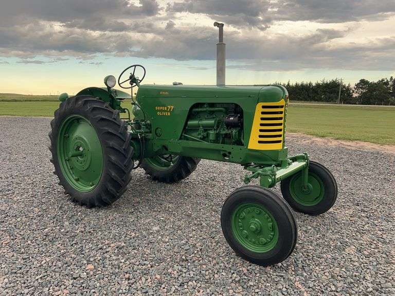 1955 Oliver Super 77 Diesel Row Crop Wide Front image