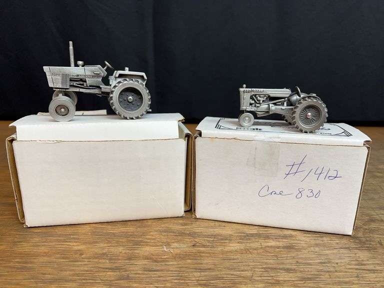 (2) 1/43 Case 830 + 1370 Pewter NIB SC image