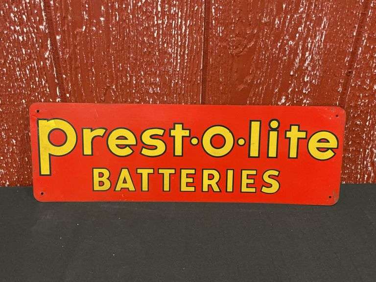 Prest-o-lite Batteries SST Sign image