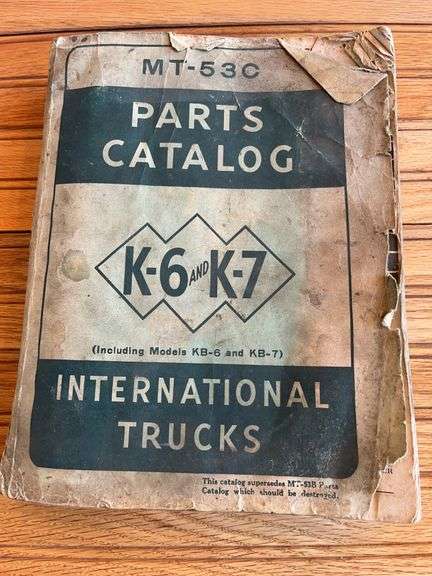 International K-6 + K-7 Trucks Parts Catalog image