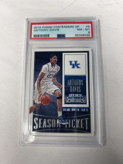 2015 Panini Contenders DP #9 Anthony Davis Graded PSA 8 image