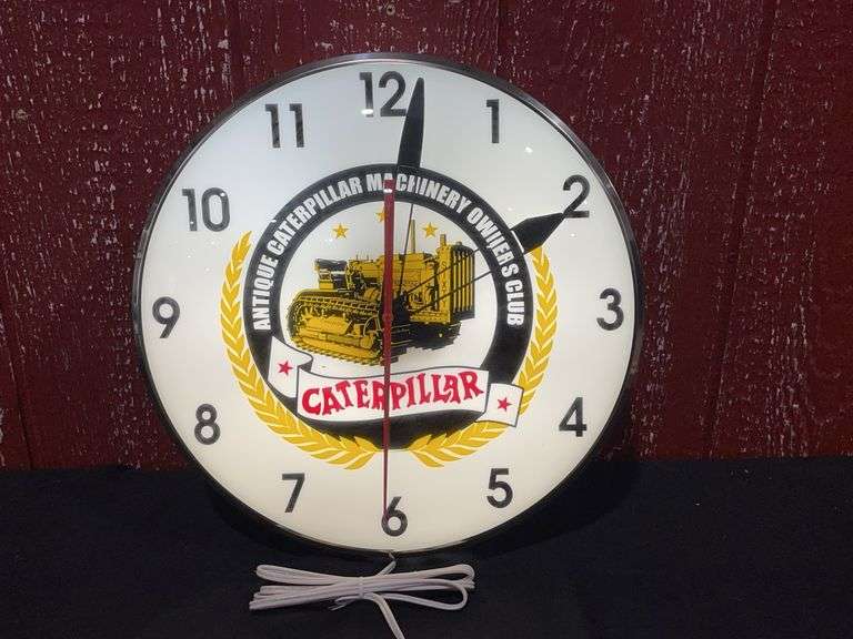 Caterpillar Lighted Clock by Yoder image