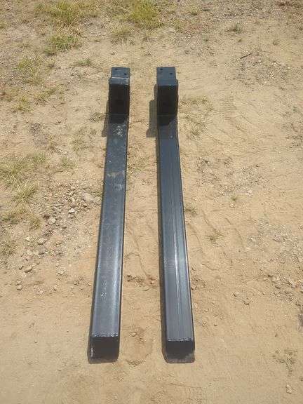 (1) Set of Wolverine Skid Steer Fixed Pallet  Forks TF2-66-4000G image