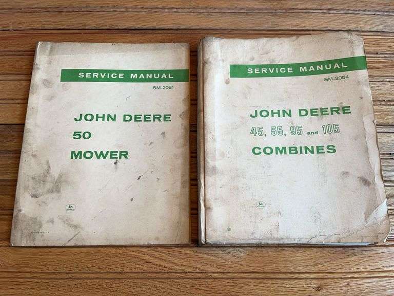 (2) John Deere Combine + Mower Service Manuals image