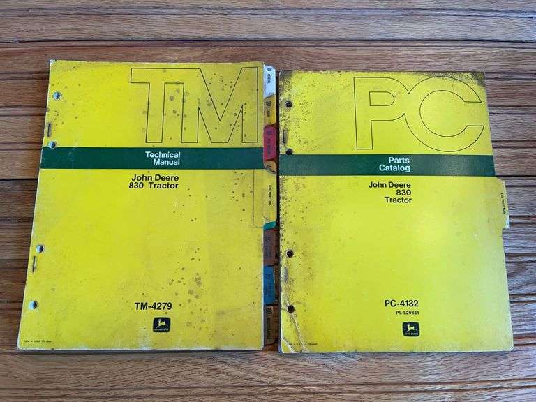 (2) John Deere 830 Tractor Manuals image