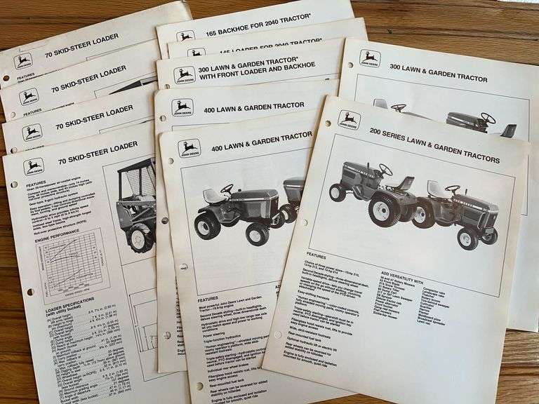 (11) John Deere Spec Sheets image