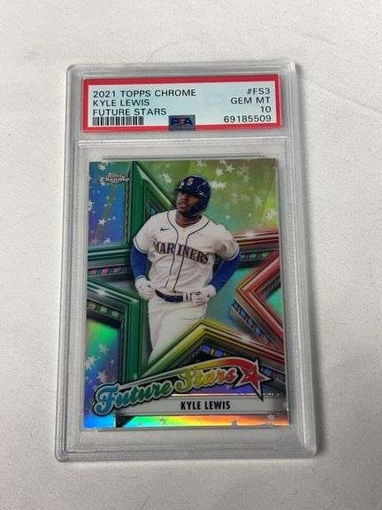 2021 Topps Chrome Future Stars #FS3 Kyle Lewis ROOKIE Graded PSA 10 GEM image