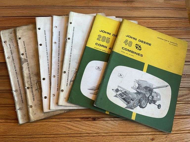 (7) John Deere Combine Manuals image