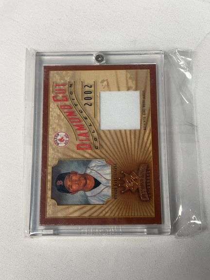 2002 Donruss Diamond Kings #OG-73 Nomar Garciaparra Game Used Jersey Patch Card #410/500 image
