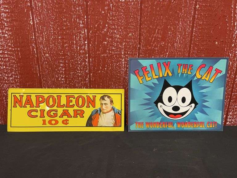 (2) Napoleon Cigar + Felix the Cat SST Signs image