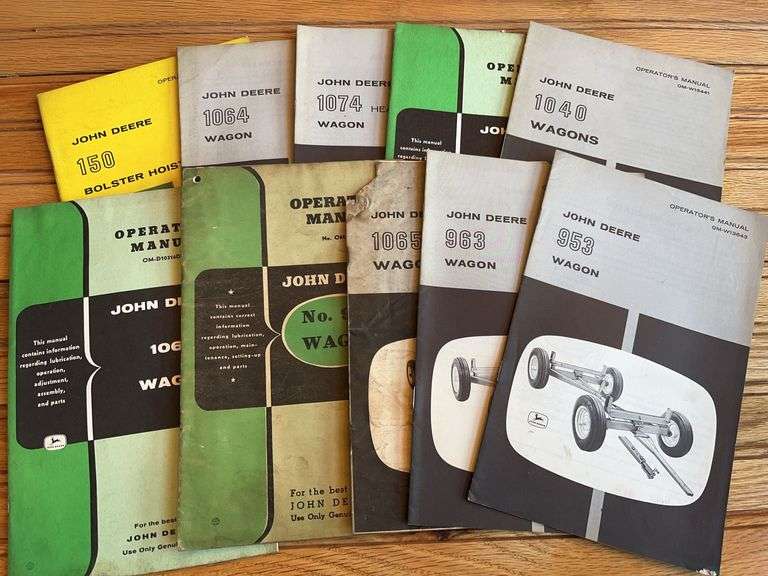 (10) John Deere Wagon Manuals image