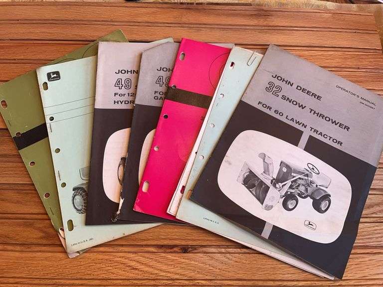 (7) John Deere L&G Snow Thower Manuals image