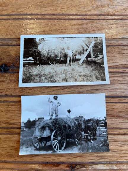 (2) Hay Wagon Photos image