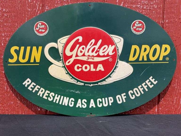 Sun-Drop Golden Girl Cola SST Sign image
