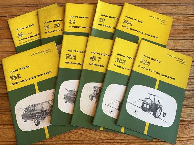 (10) John Deere Sprayer Manuals image