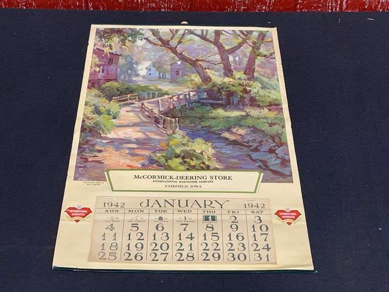 1942 IHC McCormick-Deering Store Calendar image