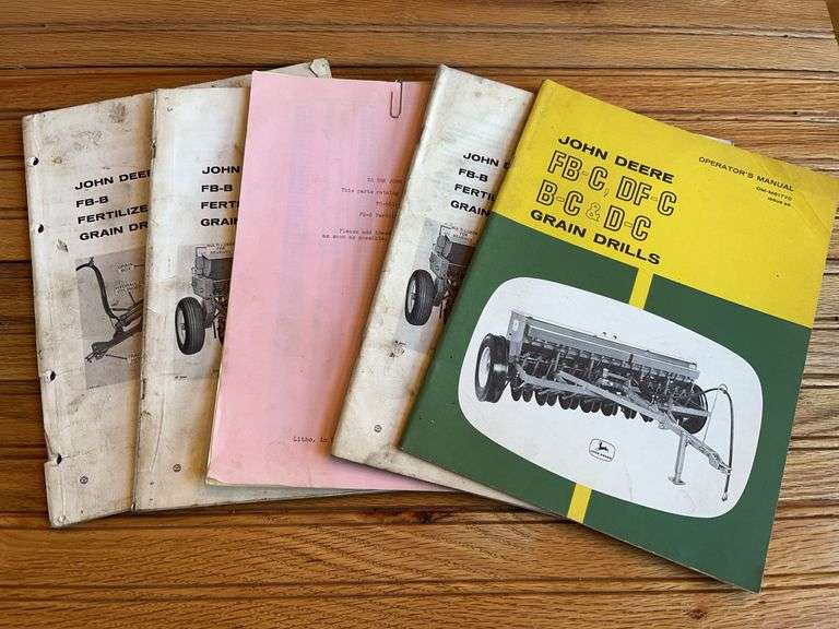 (5) John Deere Grain Drill Manuals image