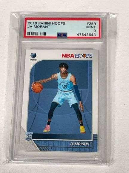 2019 Panini Hoops #259 Ja Morant ROOKIE Graded PSA 9 image