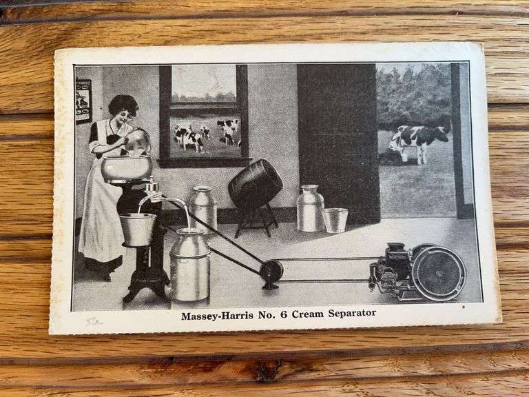 Massy-Harris Cream Separator Postcard image