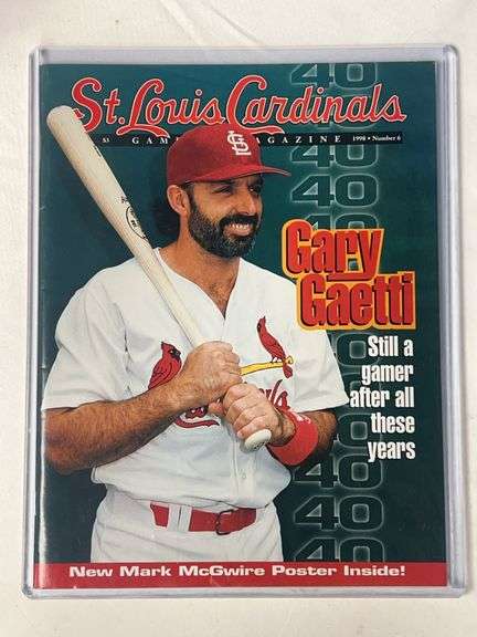 1998 St. Louis Cardinals Game Magazine #6 w/ McGwire Poster image