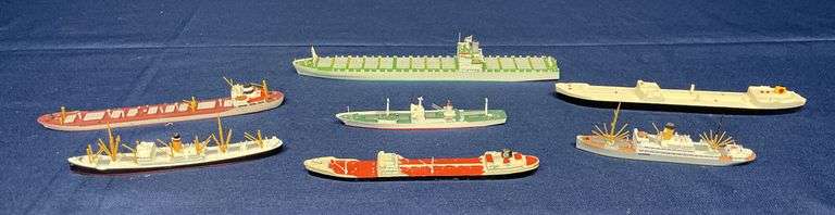 (7) Small-Scale Freighter Ship Models image