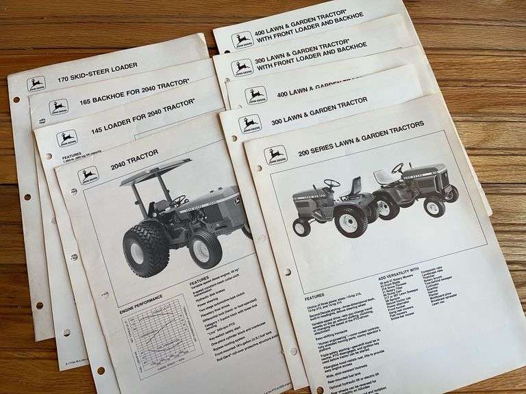 (9) John Deere Spec Sheets image