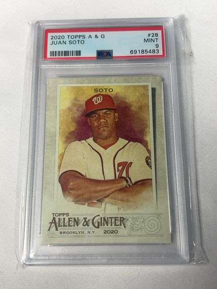 2020 Topps Allen & Ginter #28 Juan Soto Graded PSA 9 image