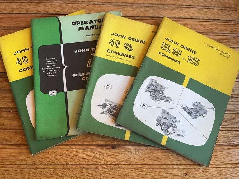 (4) John Deere Combine Manuals image