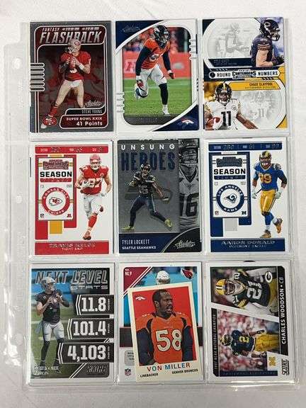 (18) Football HOFers & Stars Cards image