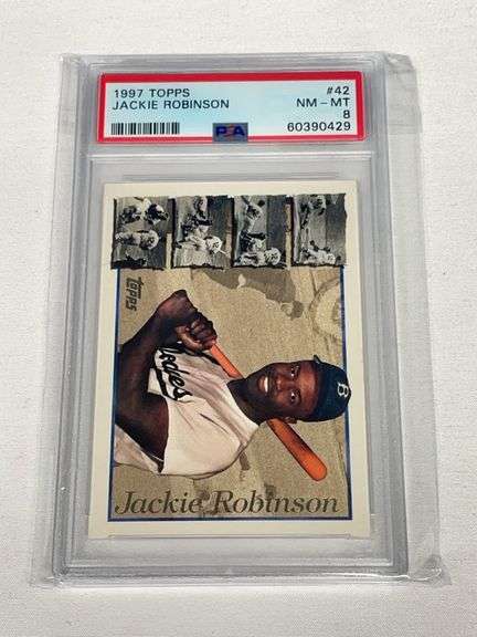 1997 Topps #42 Jackie Robinson Graded PSA 8 image
