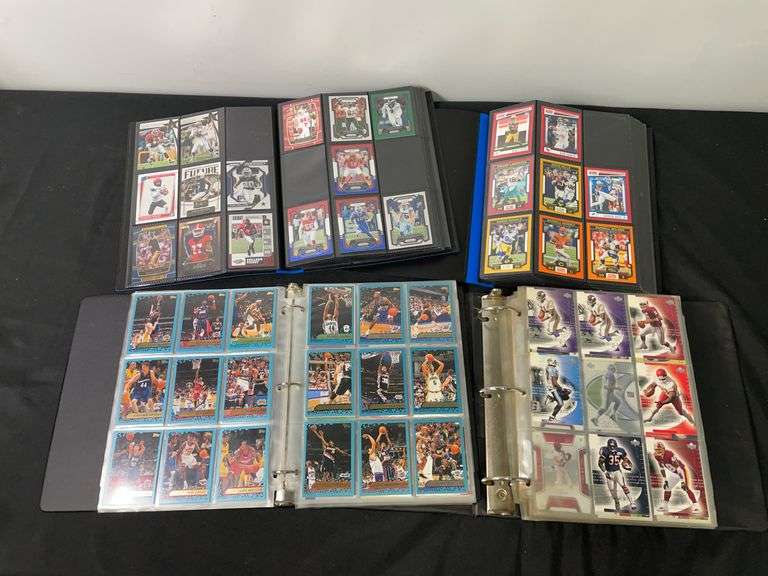 Binders of Football & Basketball Cards image