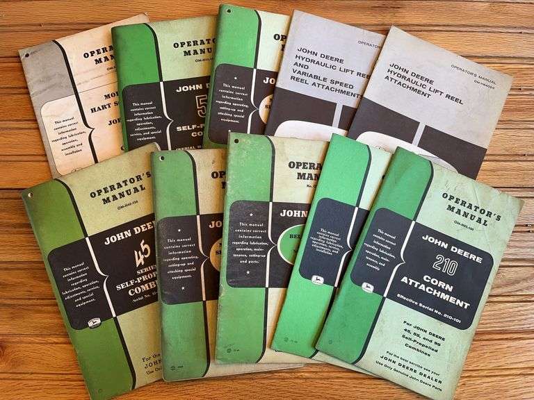 (10) John Deere Combine Manuals image