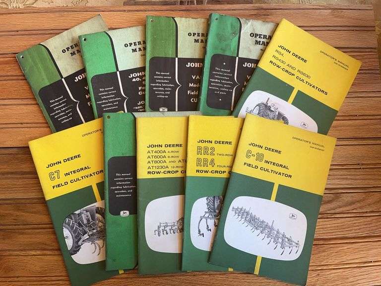 (10) John Deere Cultivator Manuals image