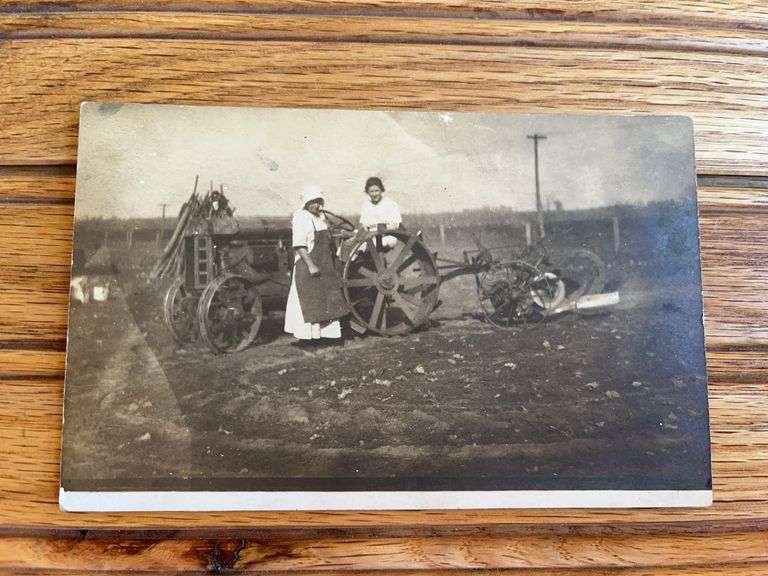 Fordson Tractor Photo Postcard image