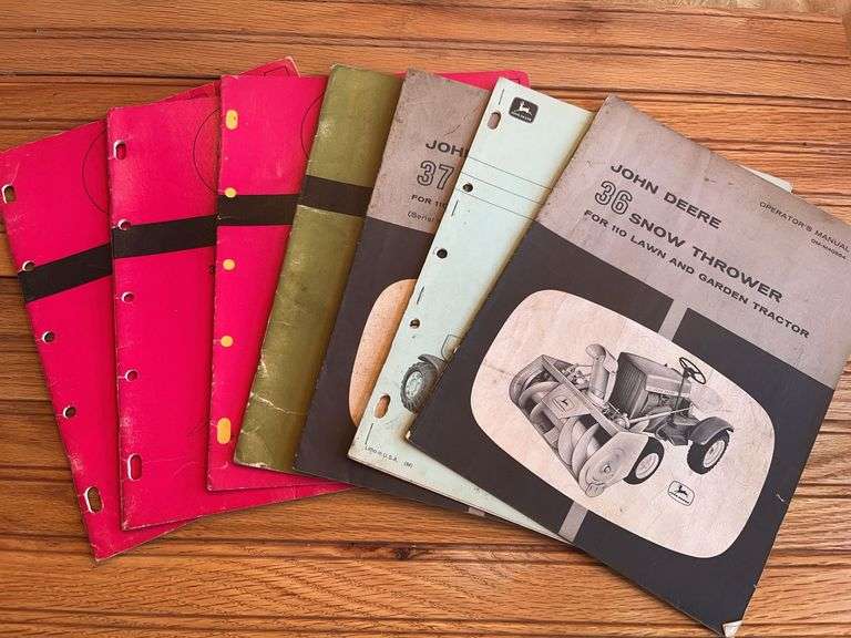 (7) John Deere L&G Snow Thower Manuals image