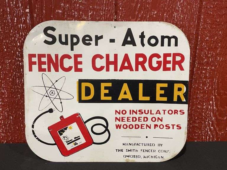 Super-Atom Fence Charger SST Sign image