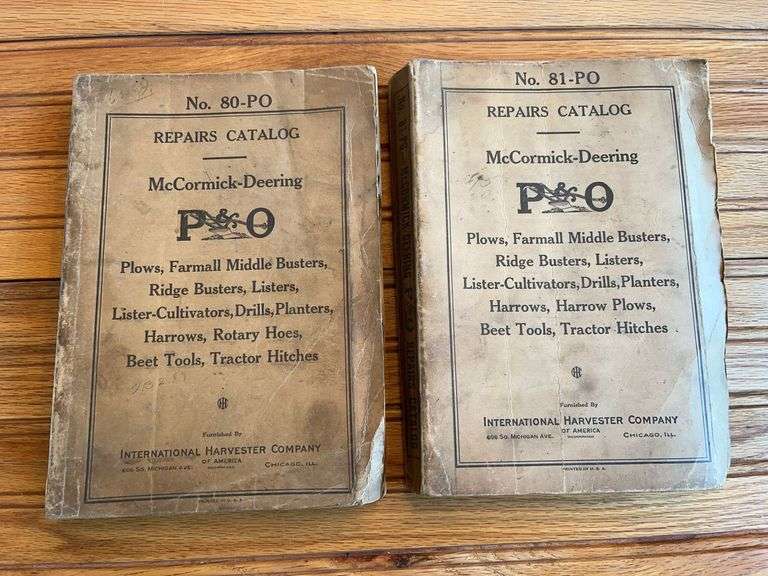 (2) IHC McCormick-Deering P&O Repair Catalogs image