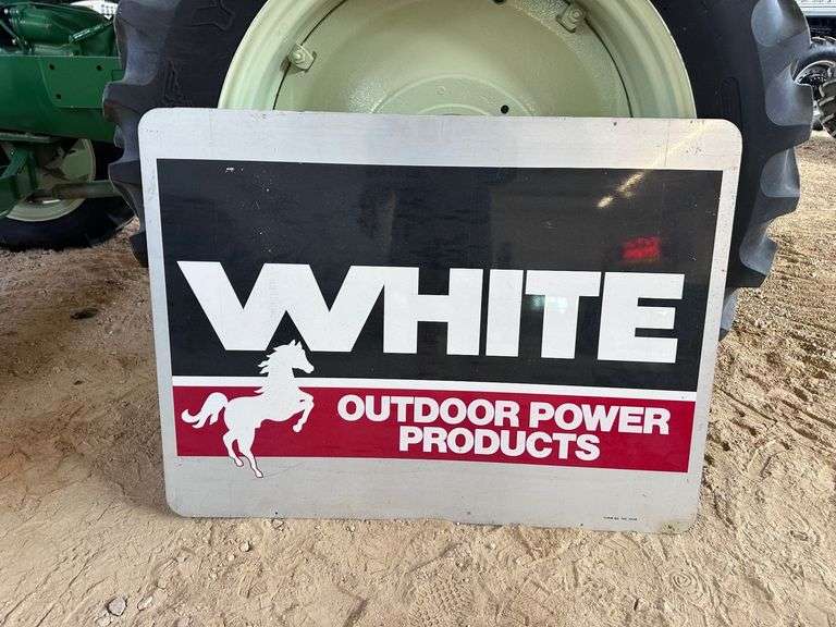 White Outdoor Power Products Double Sided Sign image
