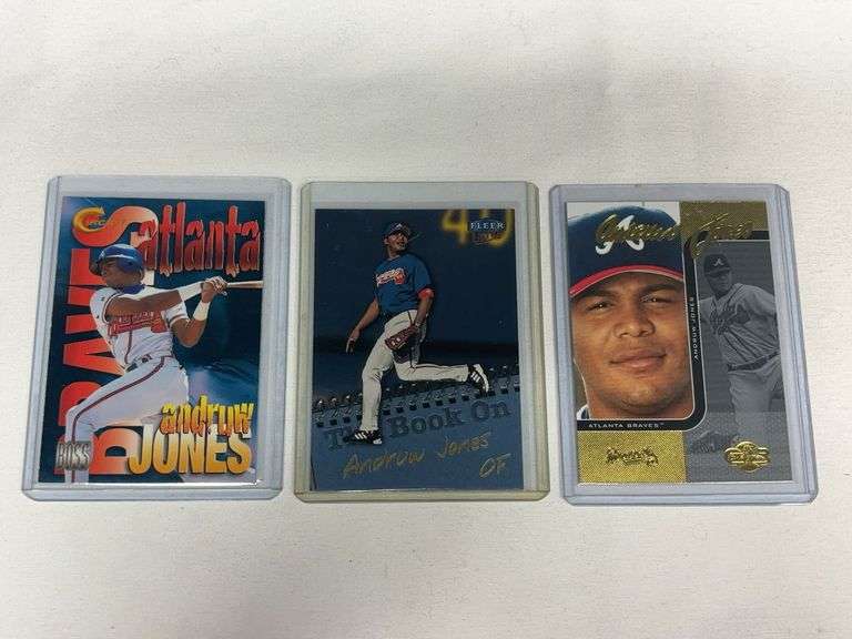 (3) Andruw Jones MLB ROOKIE Cards image