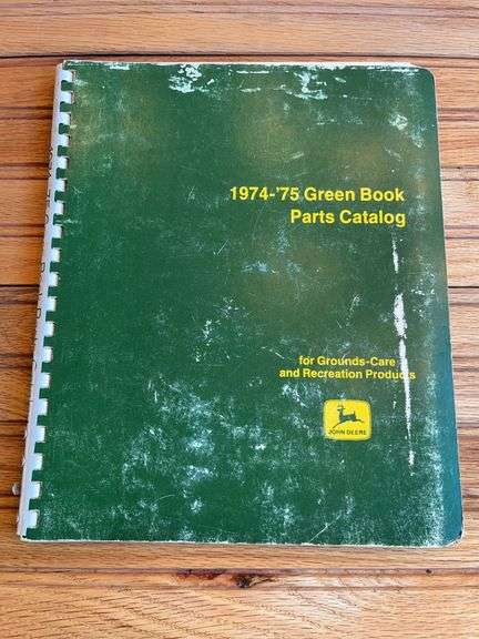 1974-75 John Deere Green Book Parts Catalog image
