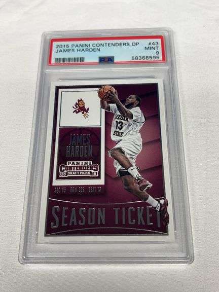 2015 Panini Contenders #43 James Harden Graded PSA 9 image