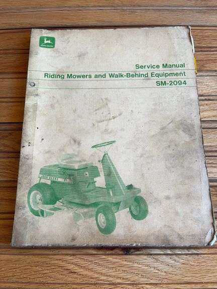 John Deere Riding Mower Service Manual image