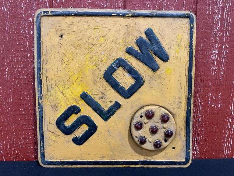 Slow Street Sign image
