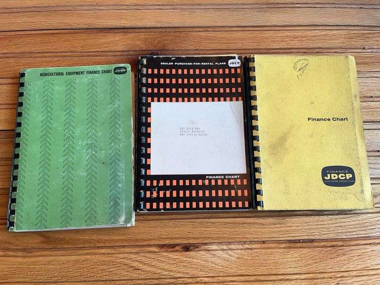 (3) John Deere Finance Chart Booklets image